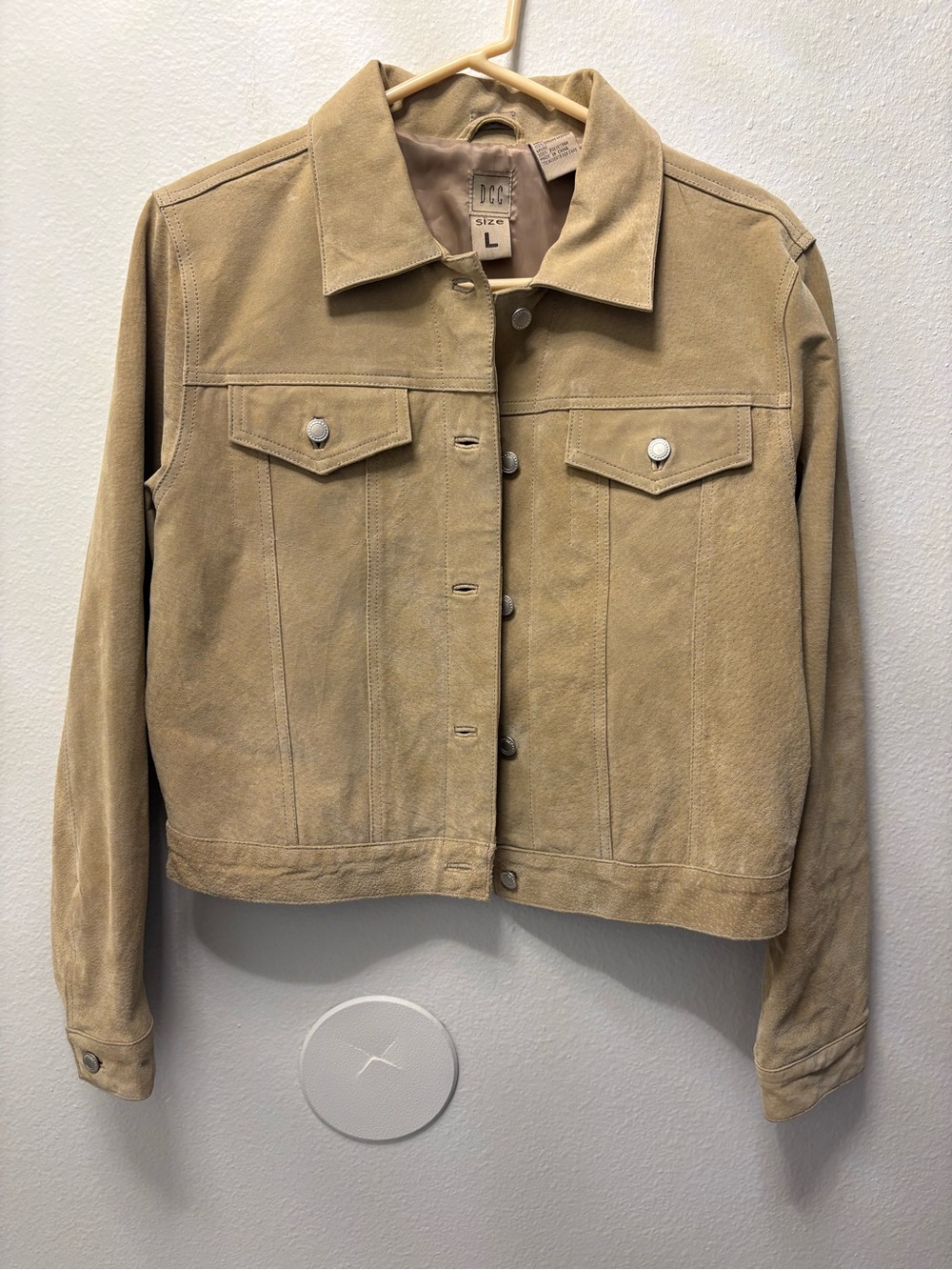 DC Tan Suede Jean Jacket